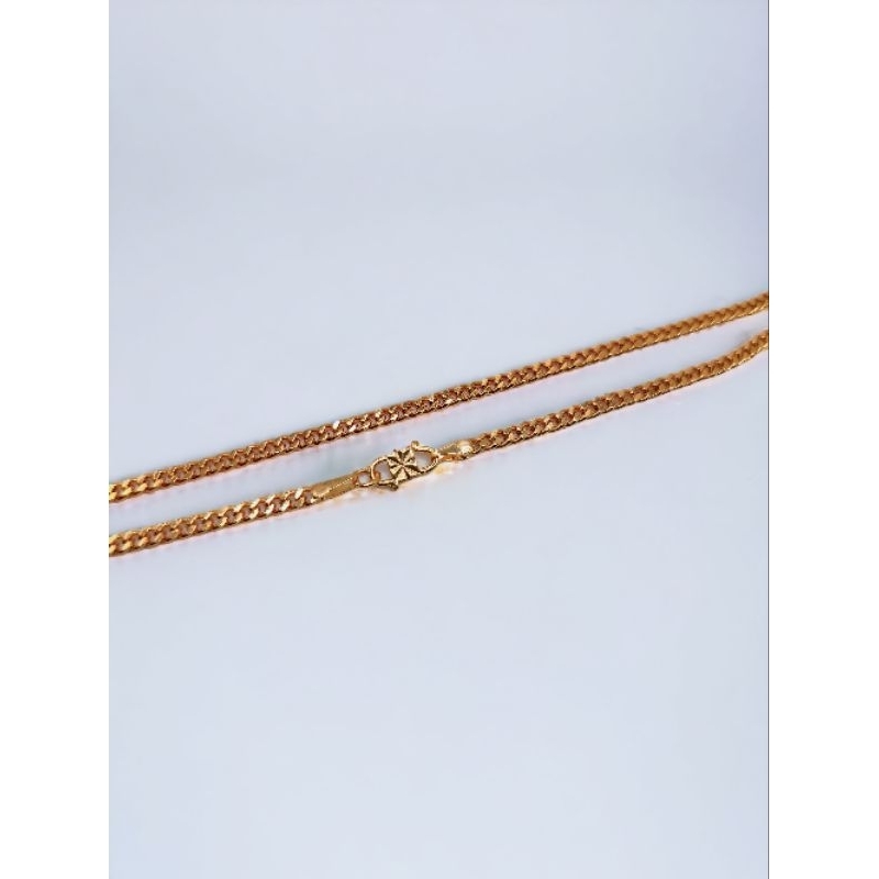 kalung pendek 35 cm holo gepeng kail S untuk pria dan wanita