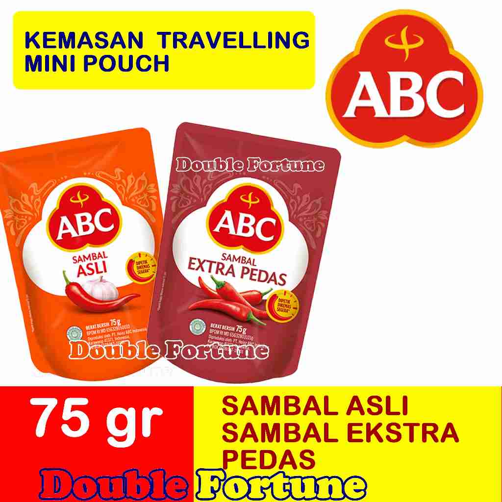 

SAMBAL ABC POUCH 75gr ,SAMBAL ASLI ,SAMBAL EXTRA PEDAS, EXTREME PEDAS