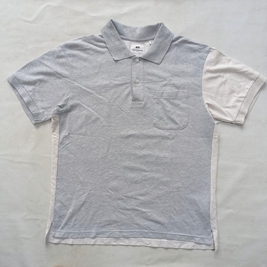 uniqlo japan x engineered garment two tone polo shirt casual