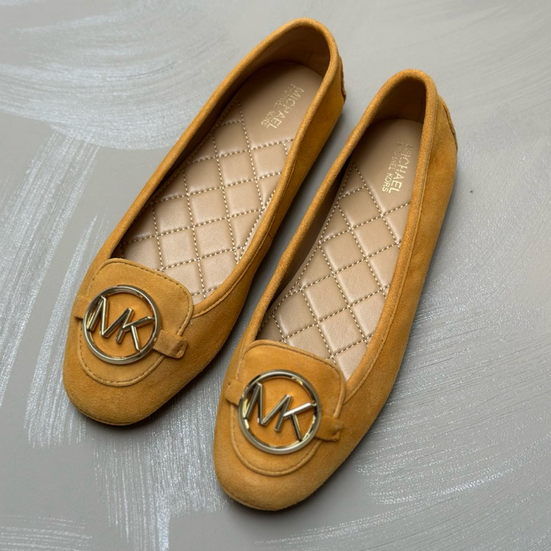 Original Michael Kors Lillie MOC Moccasin Flat Ballerina Shoes Suede