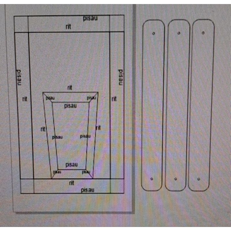 

pisau pond 2item