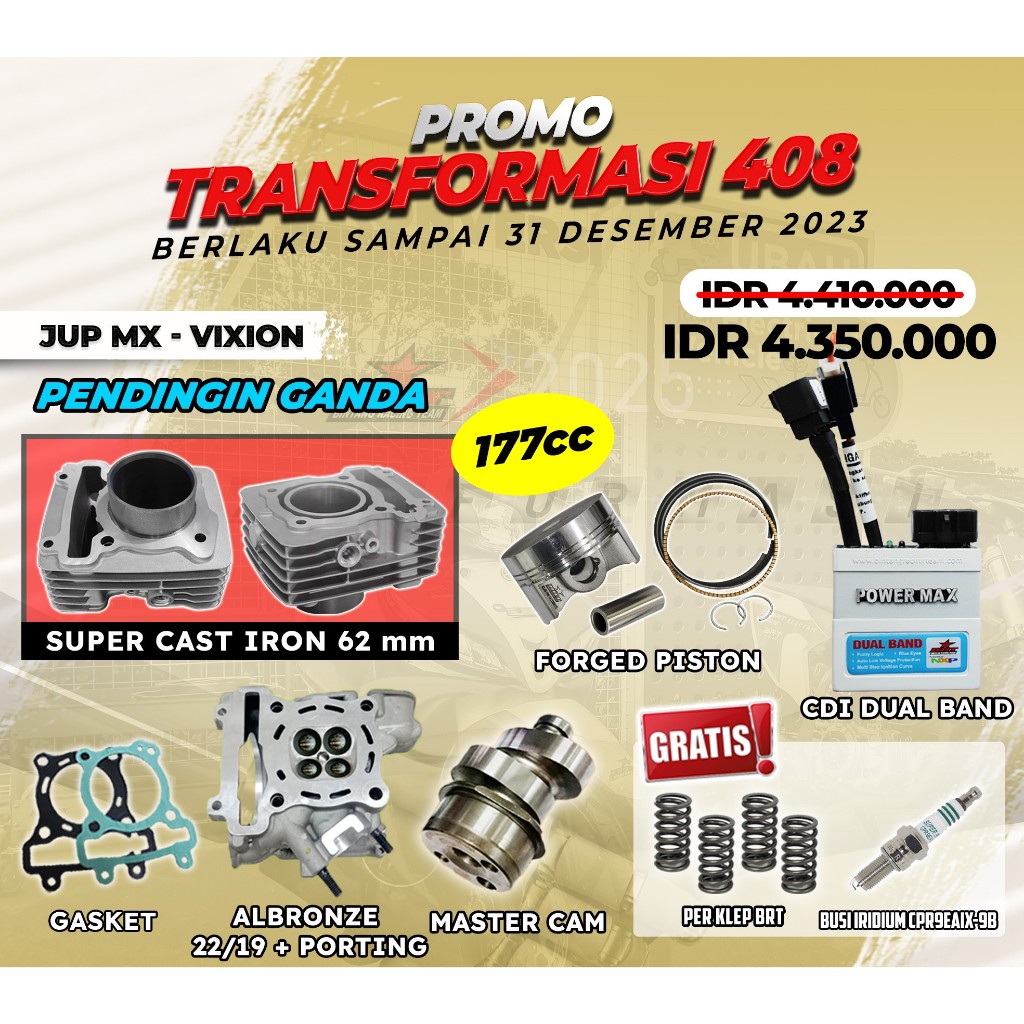 PAKET BORE UP JUPITER MX | VIXION | BRT