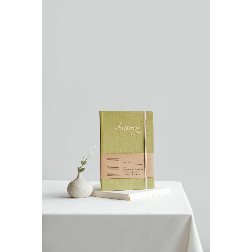 

Cava Olive Notebook / Agenda Corporate / Custom Buku Tulis / Hadiah Journal / Diary Jurnal / Kado Ulang Tahun / Personalized Gifts