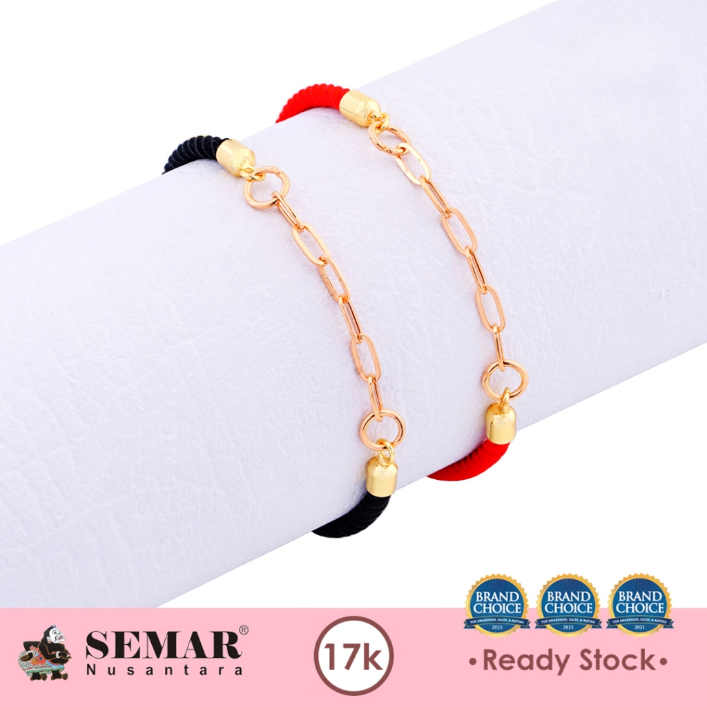 Gelang Tali Emas Catena Gold 17K Semar Nusantara