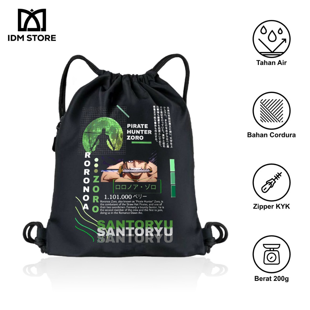 Terbaru Tas Serut / String Bag untuk Pria dan Wanita Anime