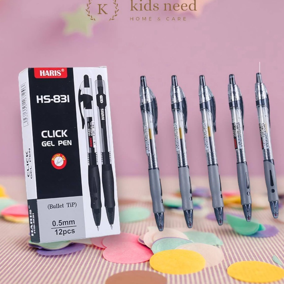 

Dijual Murah (12pcs) Pulpen Gel Cetek Q Gel / Pen Clik 0.5 mm/ Pena Joyko Kantor Best Seller