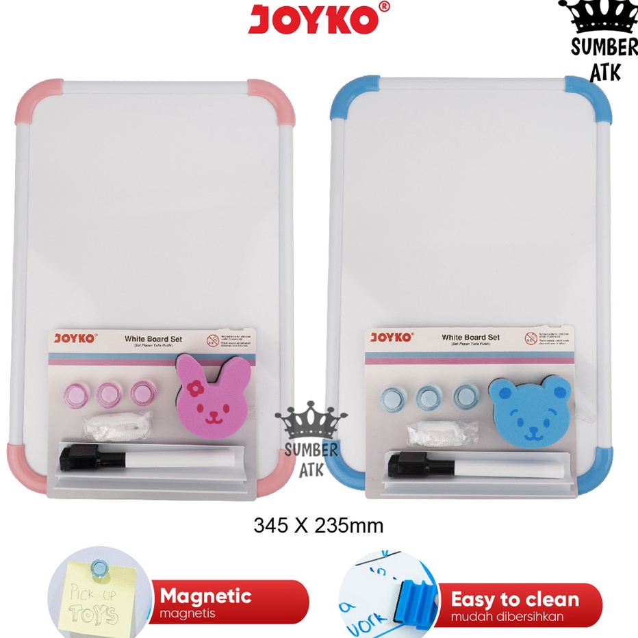 

Grosir Papan Tulis Putih Set Whiteboard Set Joyko WBS-160CO