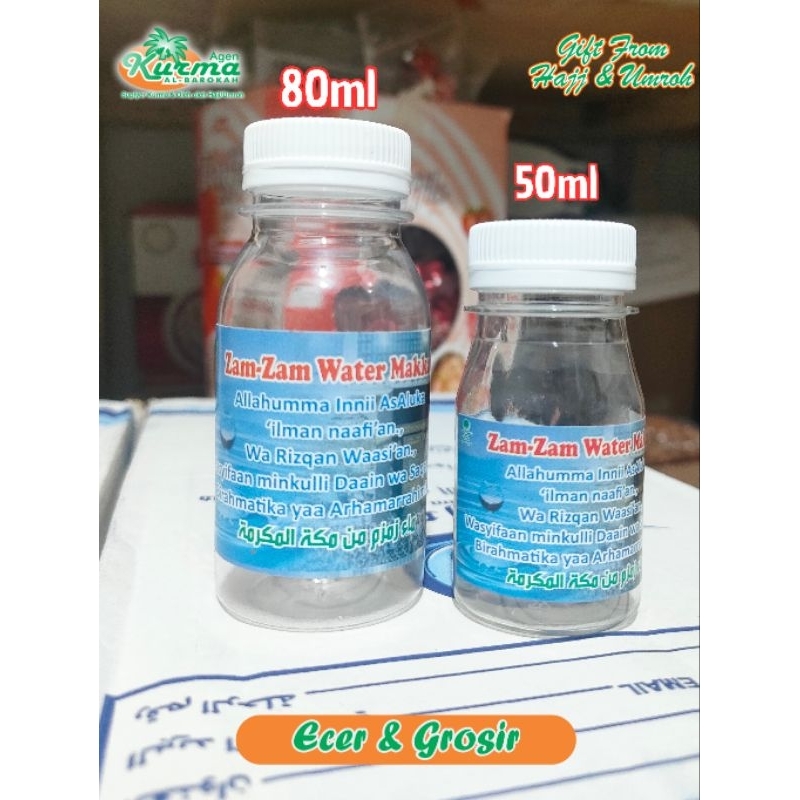 

Air Zamzam 80ml FULL 100% Original dikemas dari Zamzam 5liter