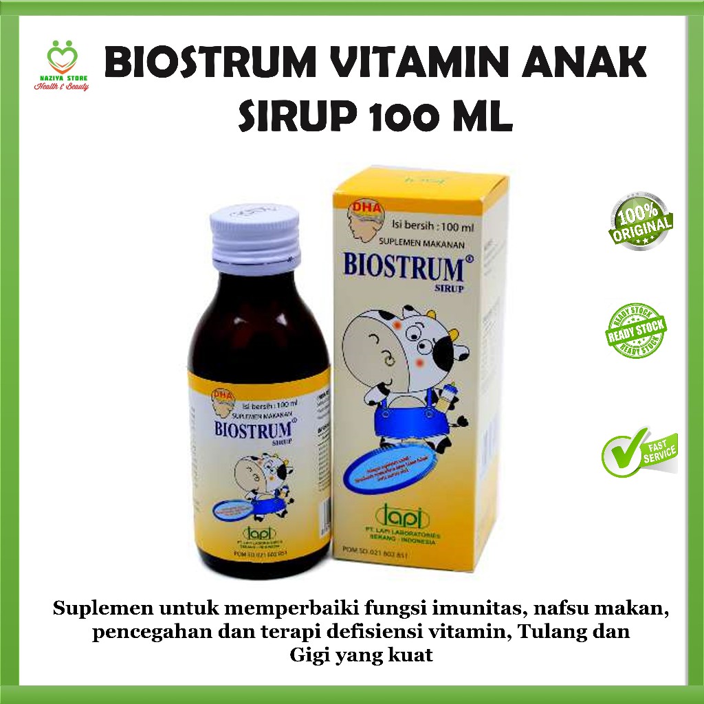 BIOSTRUM SIRUP 100 ML Suplemen Vitamin Anak/Penambah Nafsu Makan/Multivitamin