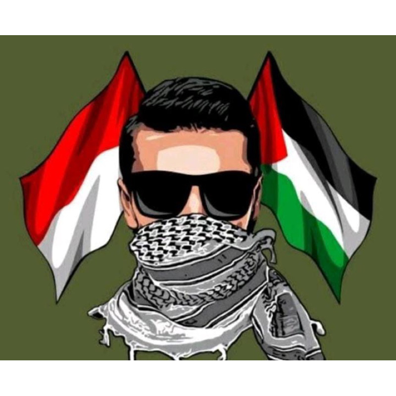 

Stiker Custom Bendera Palestina Uk 20x18 cm