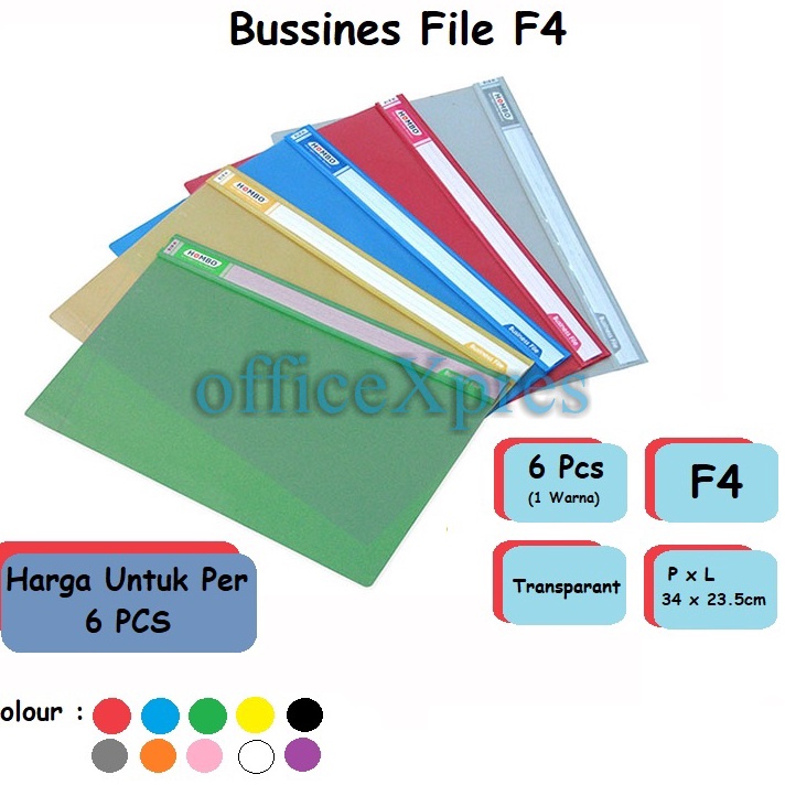 

Ready Stock Map Dokumen / Map Plastik Business File / Map Business File H818 Hombo (6Pcs)