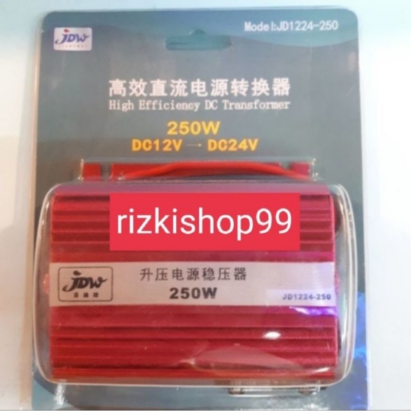 Step up JDW 12v - 24v 250wat