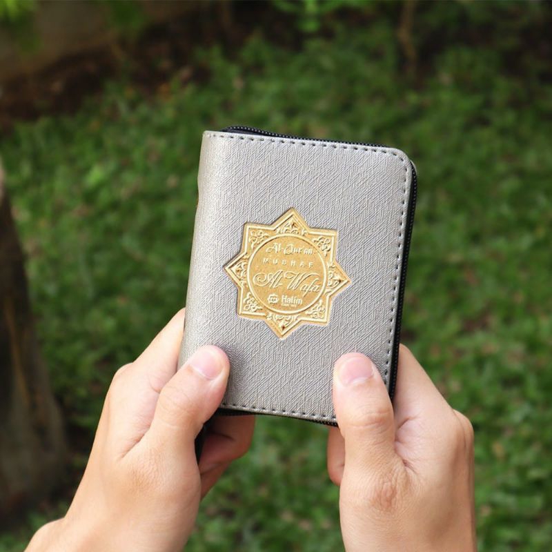 Quran Saku Resleting Qur'an Kecil Hafalan Alquran Hafiz Al-Quran Mini