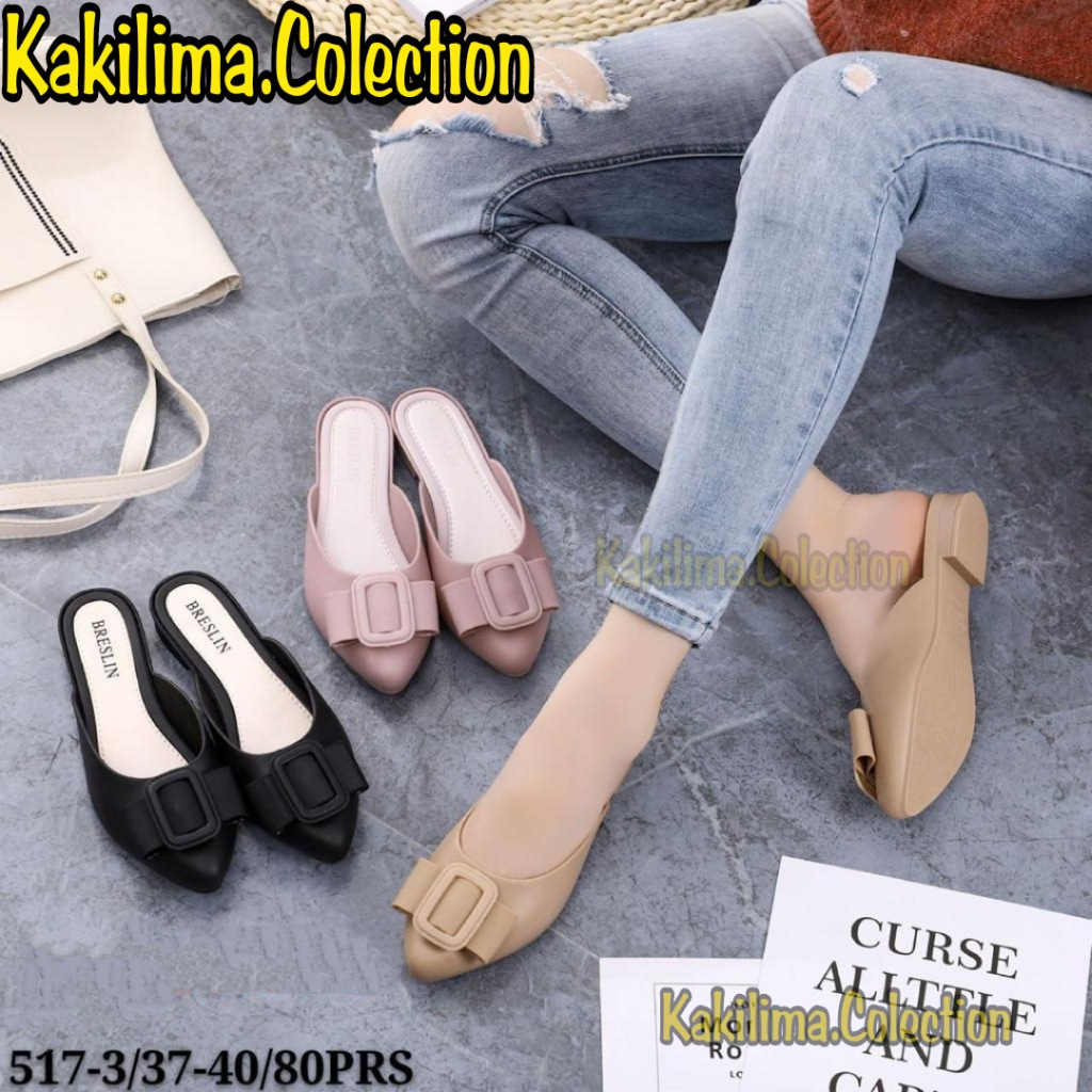 breslin 517 sandal jelly perempuan sendal selop wanita kekinian