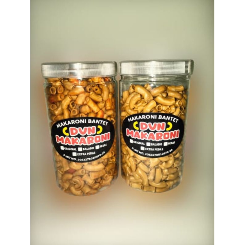 

dvn makaroni bantet kemasan toples 350 gr