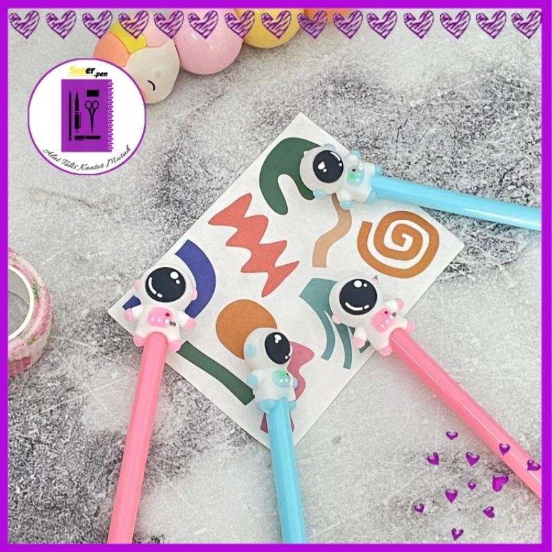 

pensil graphite infinite astronot planet pencil robot bulan anti patah alat-alat sekolah aesthetic termurah bagus lucu imut by super pen COD