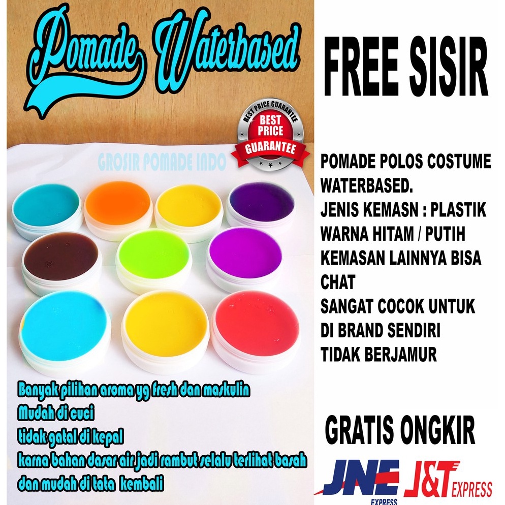 GROSIR ✅ POMADE POLOS NON LABEL WATERBASED 60g