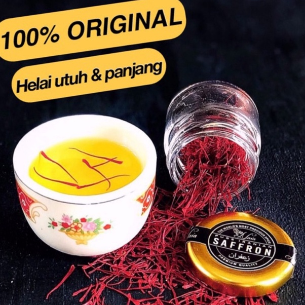 

Ready PROMO! Saffron 1 gr Super Negin (Finest Quality) 100% Original Iran Baru