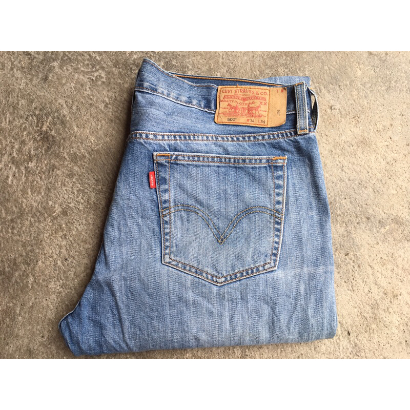 Size 36 Levi Strauss & Co 501 Celana Jeans Denim Second Branded