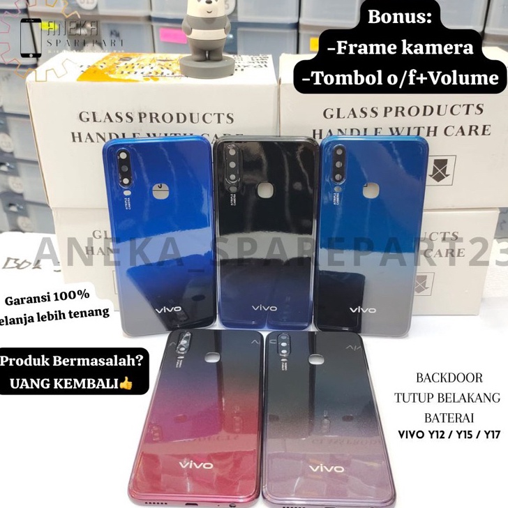 VFRS0358 Terlaku... backcover backdoor VIVO Y12 / Y15 / Y17 2019 cover belakang tutup casing belakan