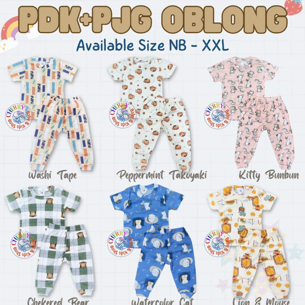 Good OrderQ6c6B Libby Setelan Oblong TIPIS NB-XXL Setelan Pendek Panjang Happy Farm Boy Girl Series 