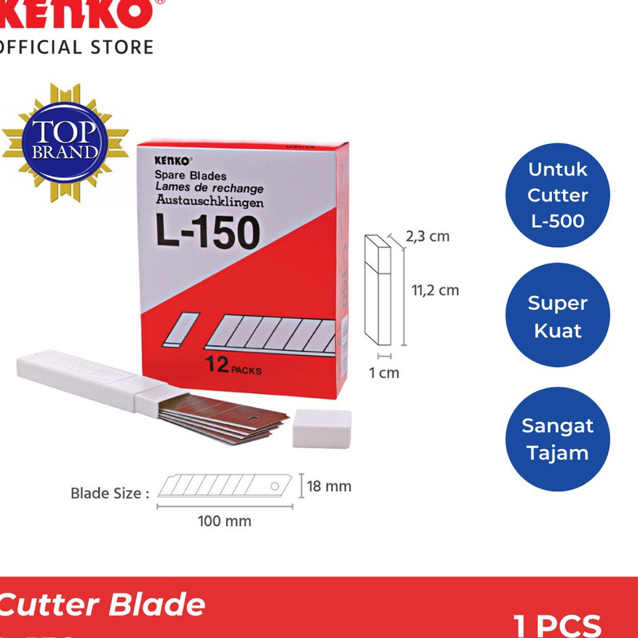 

Grosir Kenko Cutter Blade L-150 (18 Mm)
