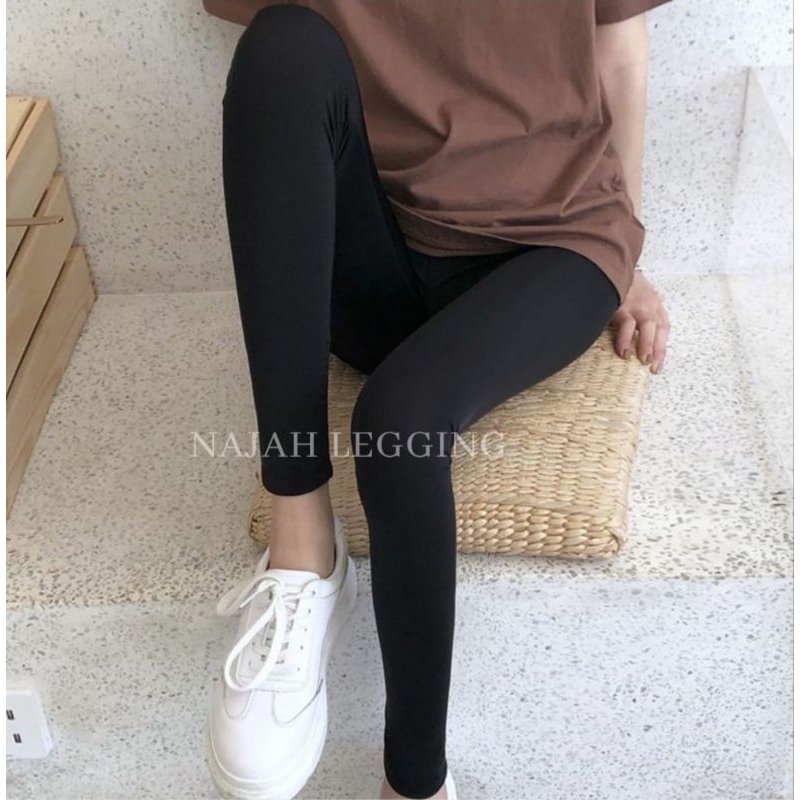 Legging Panjang Spandex Premium - Legging Wanita Dewasa Spandex - Legging Spandek Wanita Tebal - Cel