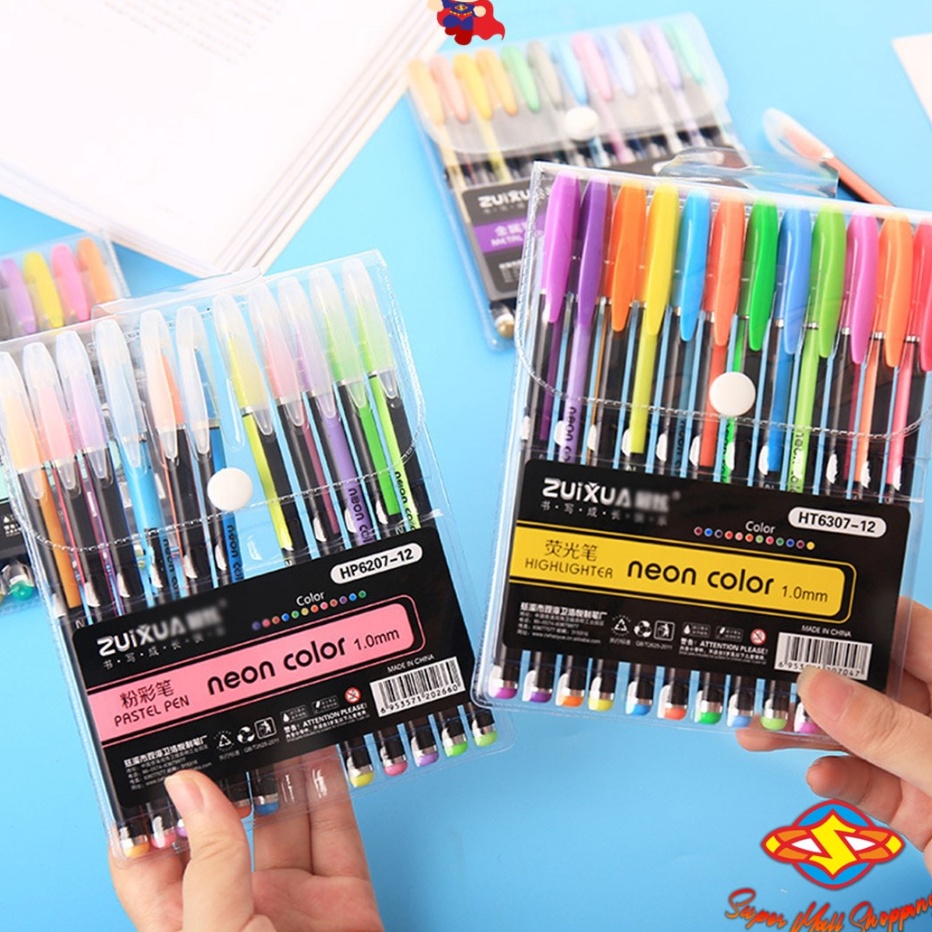 

Diskon Promo SMS Pena Glitter Metalik 1.0mm Isi 12pcs Pulpen Warna Warni Tinta Pastel Neon Color Pen Pastel Ballpoint Craftwork Scrapbook Gel Ink Highlighter Penanda Buku Warna Warni Ujung Lembut Import Ready Stock