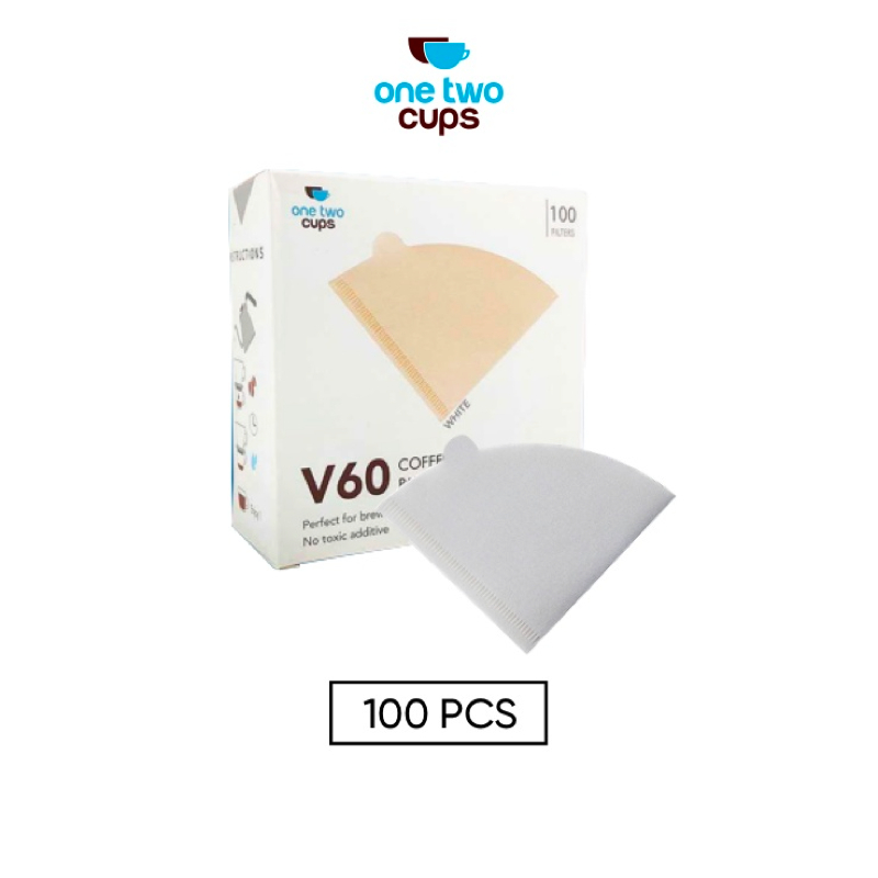 Kertas Filter Saringan Kopi V60 Drip 1-2 Serve 100PCS V40