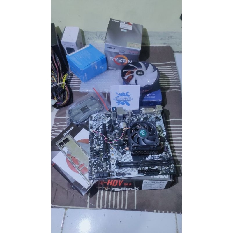 PAKETAN SIAP GAMING RYZEN 3 2200G/3200G MOBO A320M