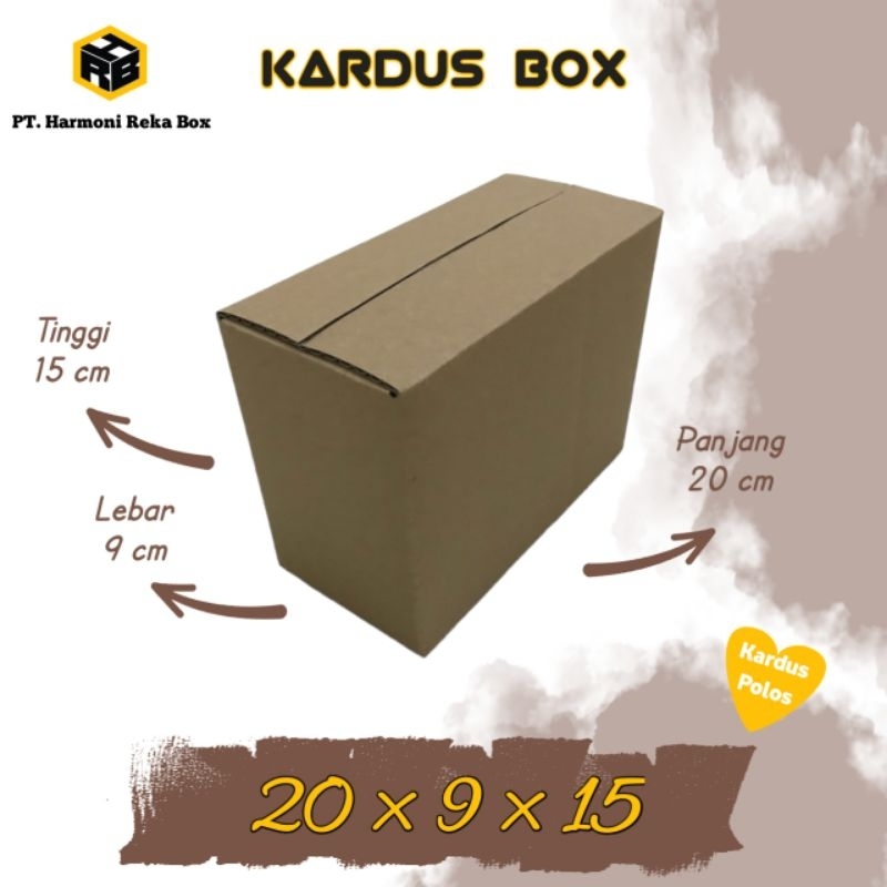 

Kardus/Box Packing Paket Kecil Polos Ukuran 20x9x15 cm