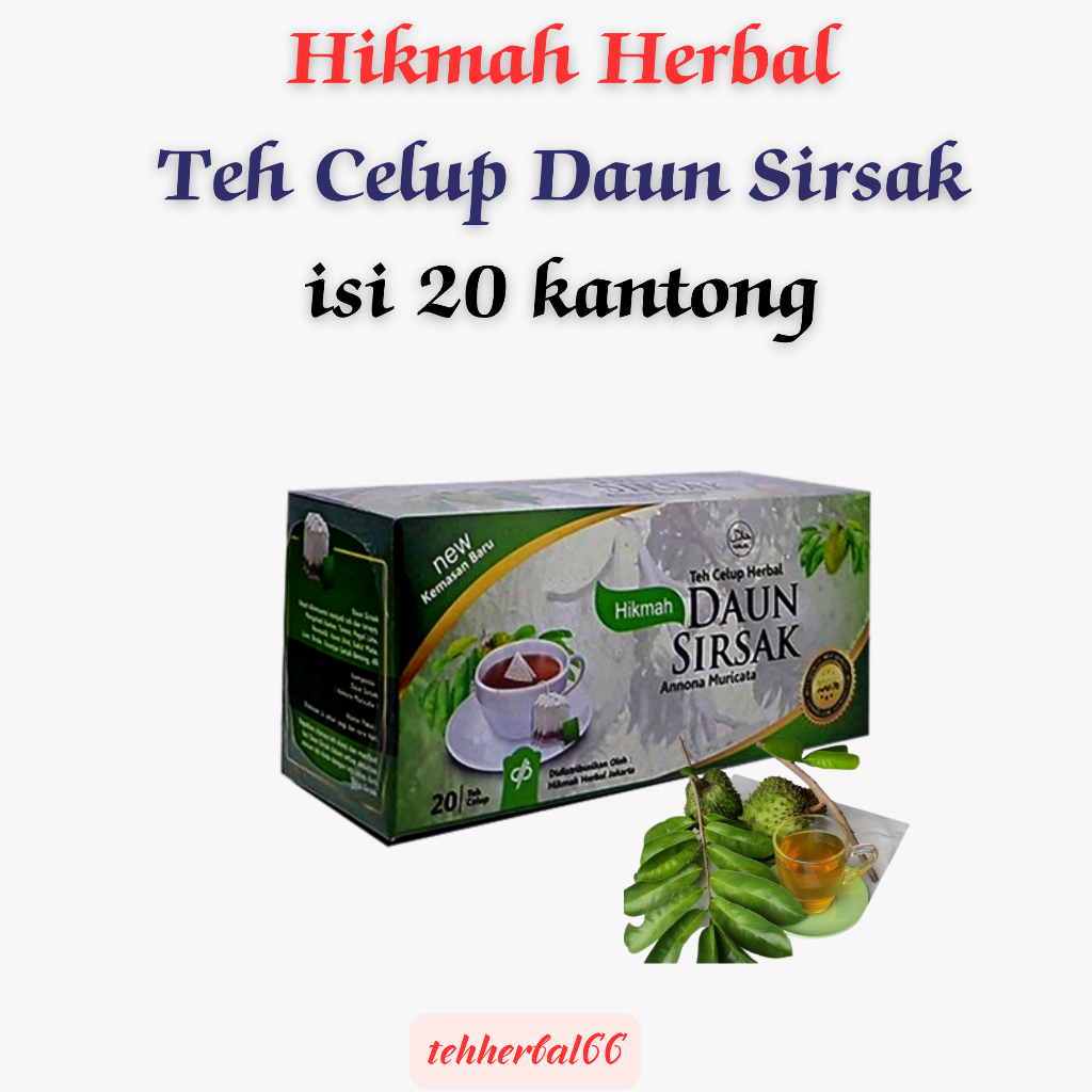 

Teh Celup Daun Sirsak Hikmah Isi 20 kantong ORIGINAL