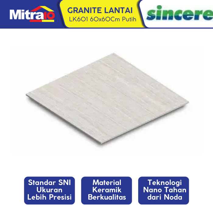 Sincere Granite Lantai LK601 60x60 Cm Putih