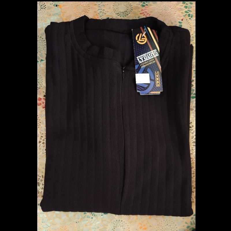 gamis cargo premium-Hitam