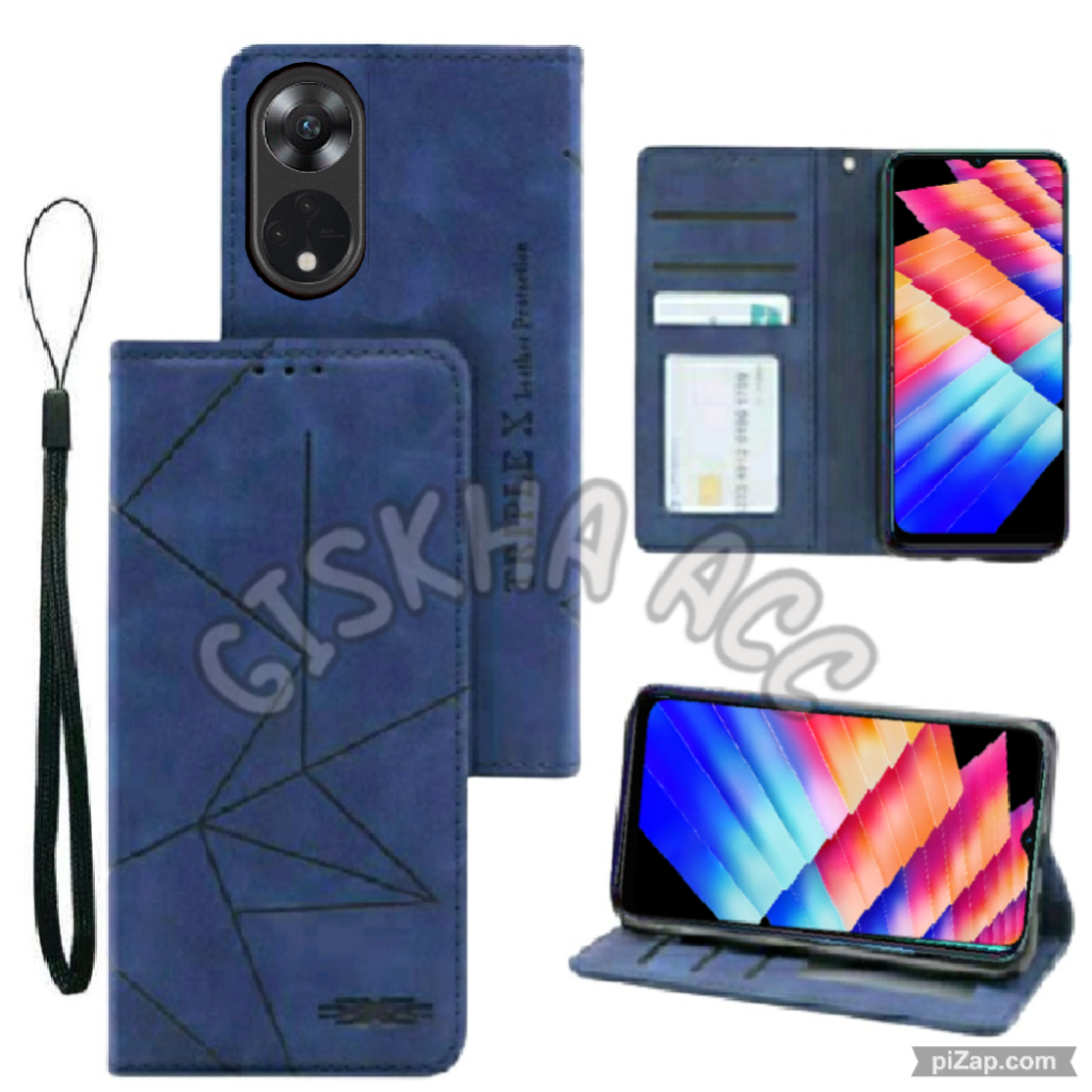 OPPO RENO 8T 5G CASE LEATHER FLIP MAGNET CASE DOMPET HP SARUNG HP CASING HP