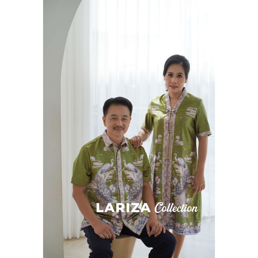 DRESS GOLDEN PEACOCK OLIVE GREEN