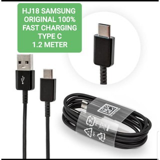 J18 SAMSUNG original 100% fast charging kabel type c tipe c ORI travel adapter kabel Data cable usb 