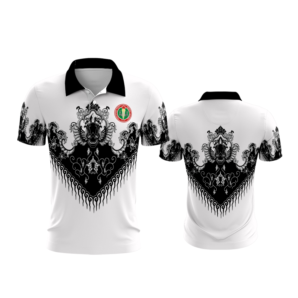 Baju PGRI PRIA || Baju Guru Batik PGRI Pria || Kaos Polo Seragam Batik PGRI Fullprint