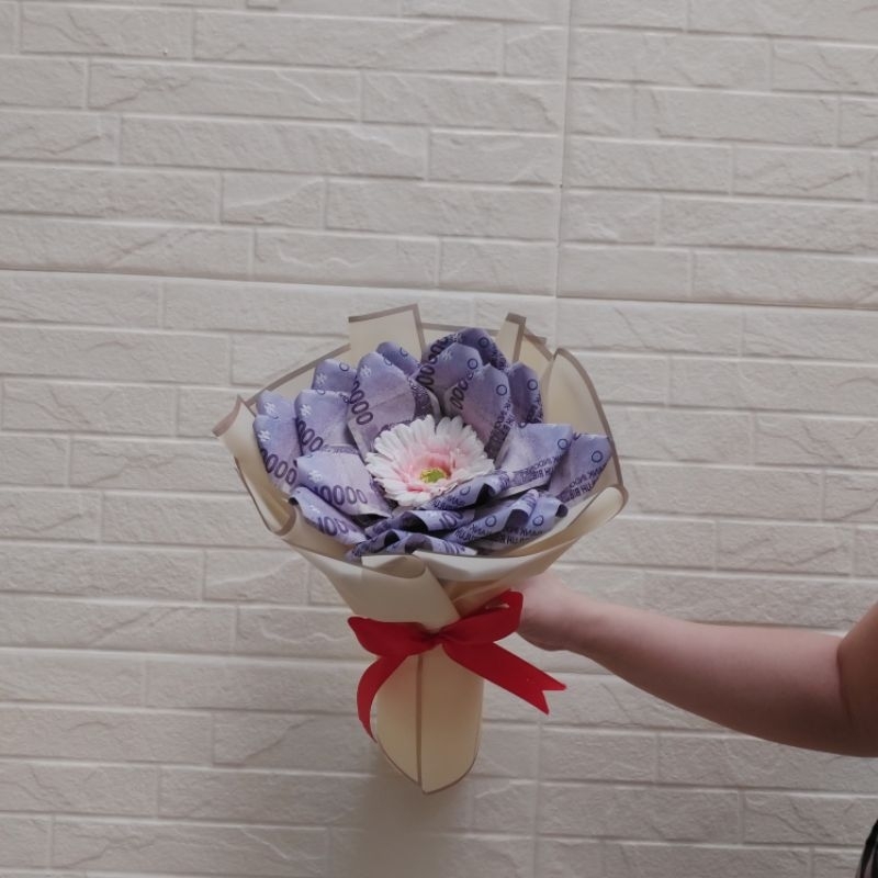 Money Bouquet / Buket Uang Bunga PolarBear Medan (Pesanan Ci Jenny)