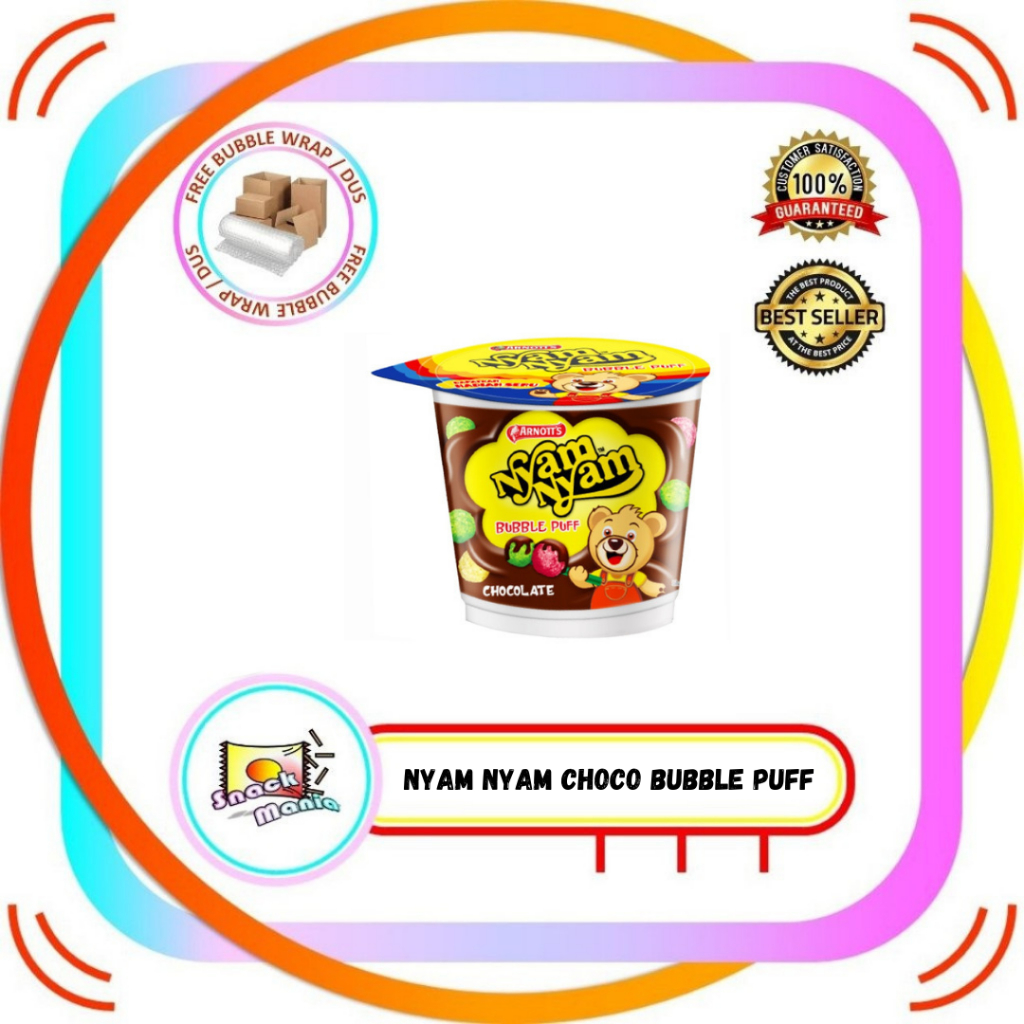 

Nyam Nyam Fun Play Chocolate Bubble Puff 18 gr