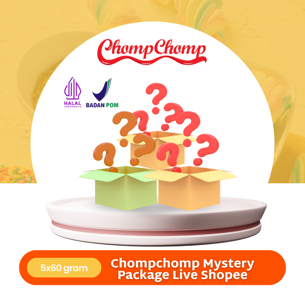 

Snack Marshmallow Chompchomp Mystery Package 60gr isi 5 bungkus