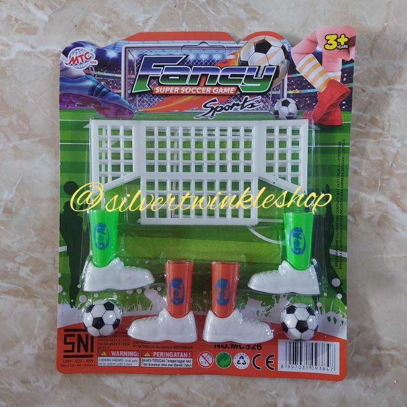 Mainan edukasi anak sepak bola jari tangan gawang sepakbola football foot ball finger soccer board g