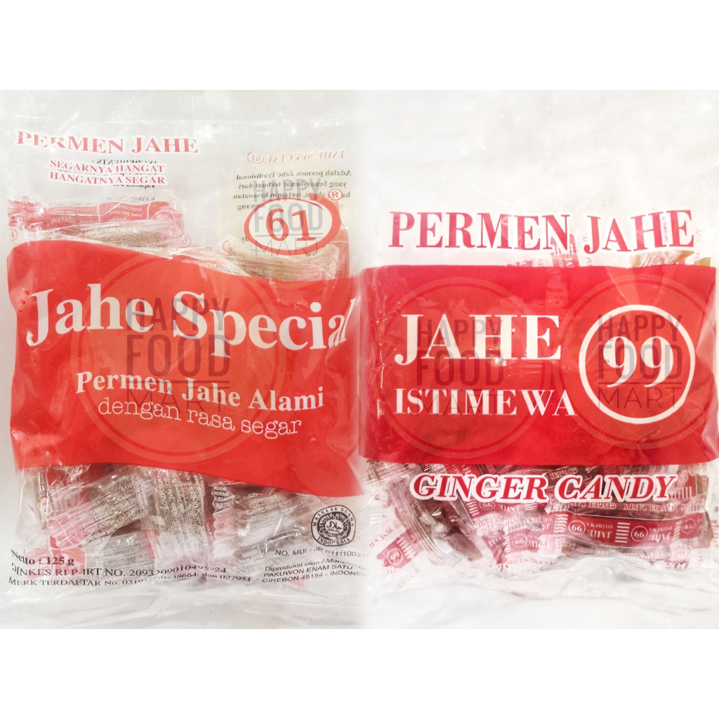 

[TERMURAH] PERMEN JAHE SPESIAL 61/JAHE 61 SPECIAL/GINGER CANDY/KEMBANG GULA JAHE ALAMI