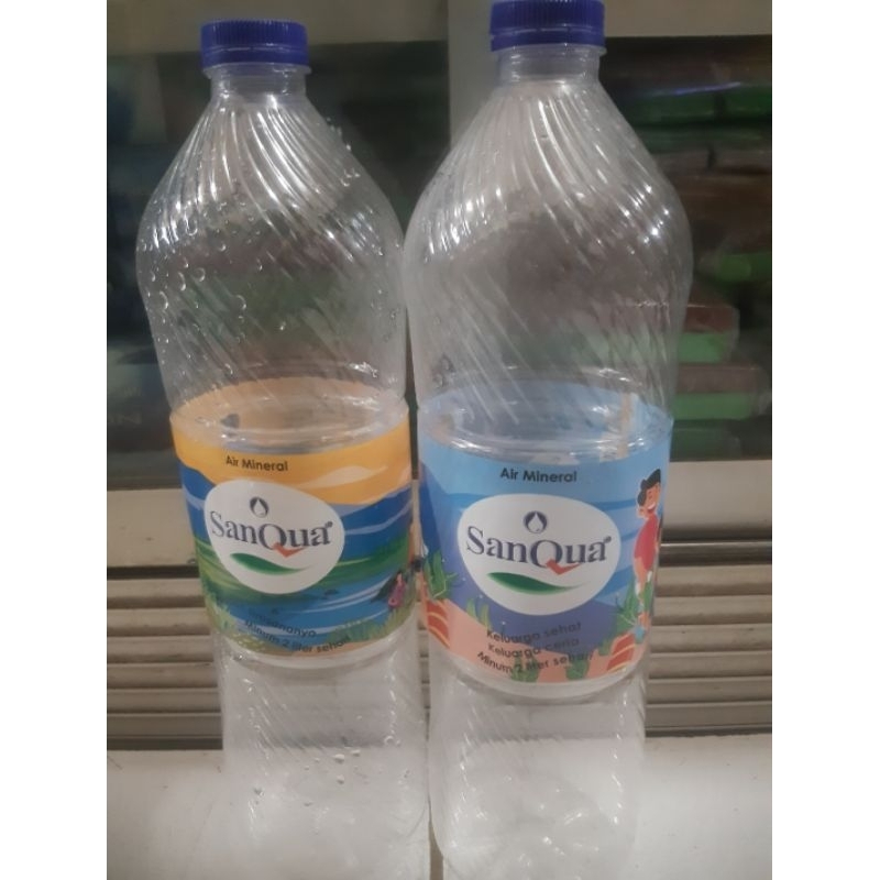 Botol Plastik Bekas 1 Liter (Sanqua)