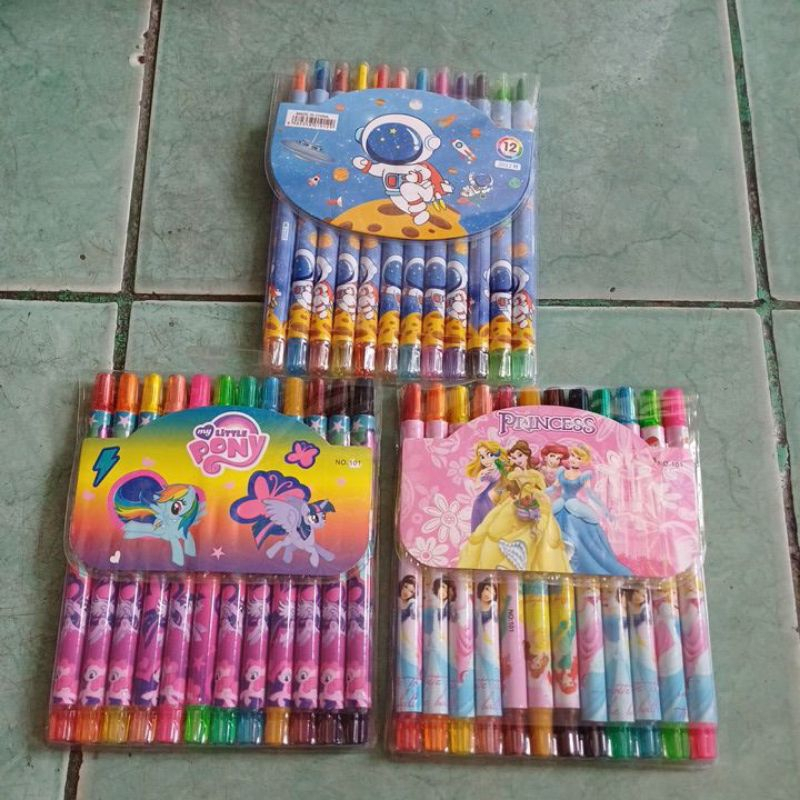 

Crayon putar squeezy isi 12