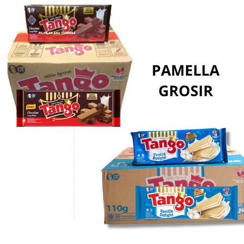 

Tango wafer 110gr coklat vanilla 1 Dus isi 24pcs