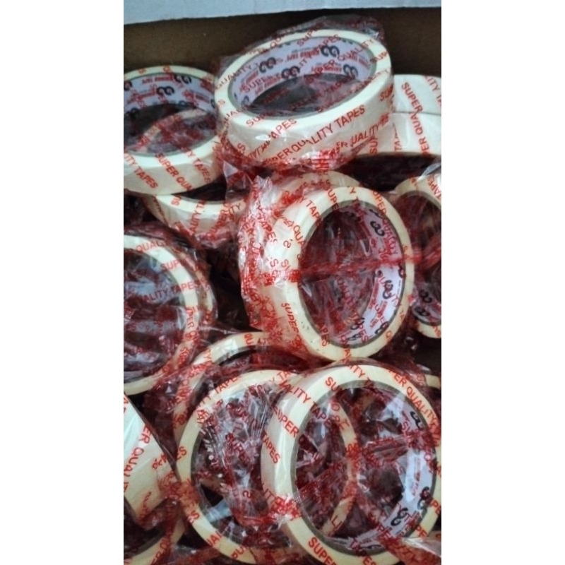 

lakban kertas ukuran 24 mm / 1 inchi