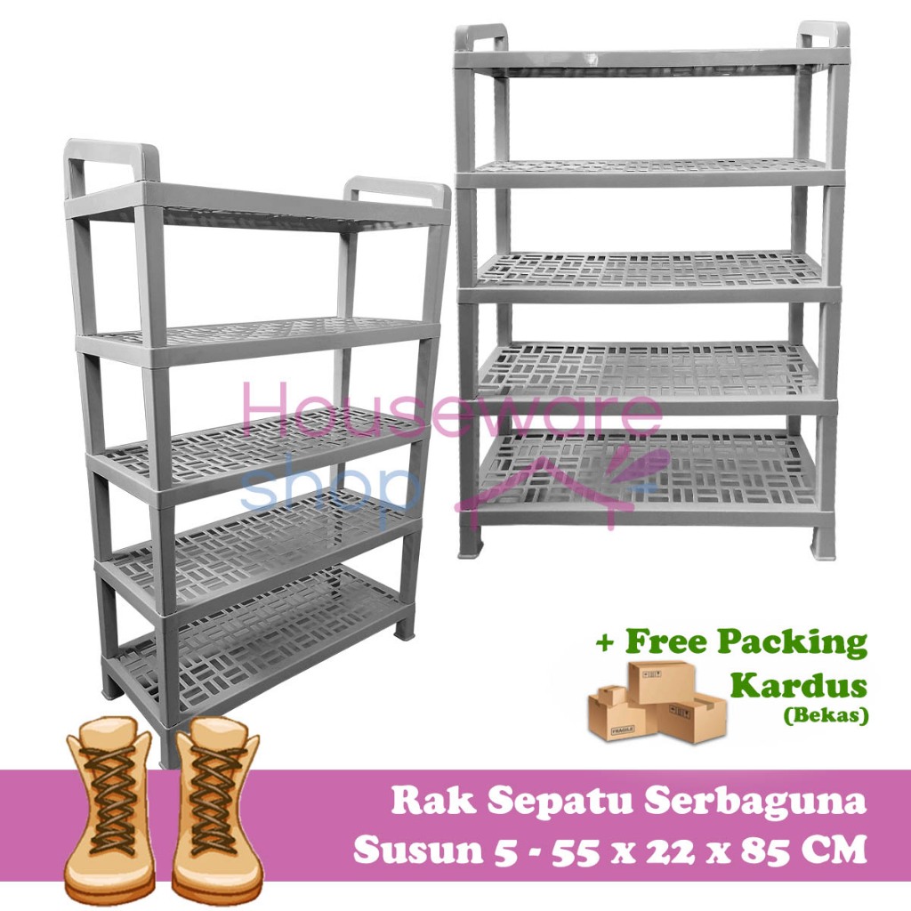 Rak Sepatu Plastik Calista Cosmic Susun 5