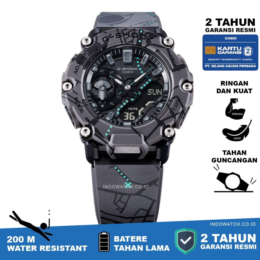 Casio G-Shock GA-2200SBY-8A g shock ga 2200 original garansi resmi