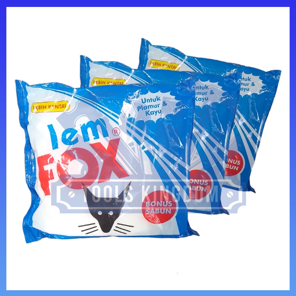 

Lem Fox Putih 600 gram bungkus biru - Lem Fox Kayu